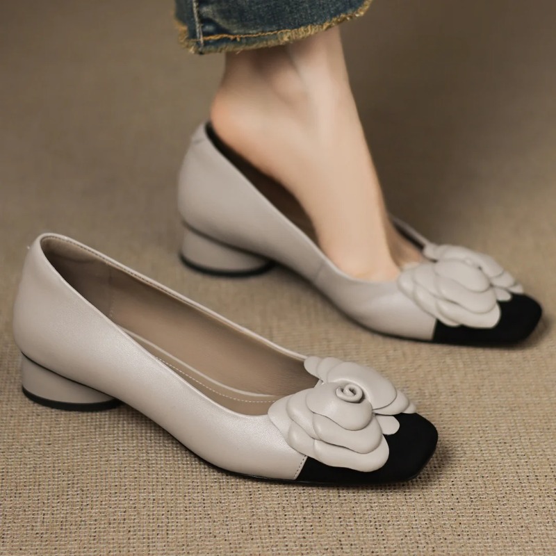 Heels - حجم كبير 34-41 المرأة مزيج جلد