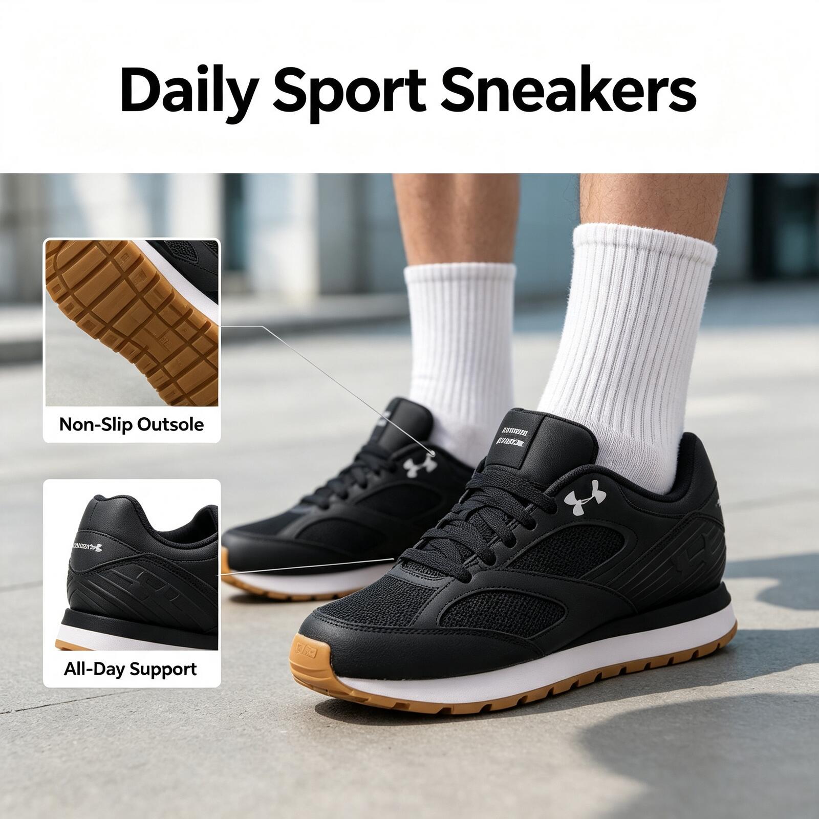 حذاء جوجر مينيماليست من أندر آ - مراجعة Air Cushion Jogger Shoes Men وسعره